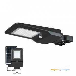 20w Solar LED Street Light with PIR Motion Sensor CCT Switchable 3000K/4000K/6500K